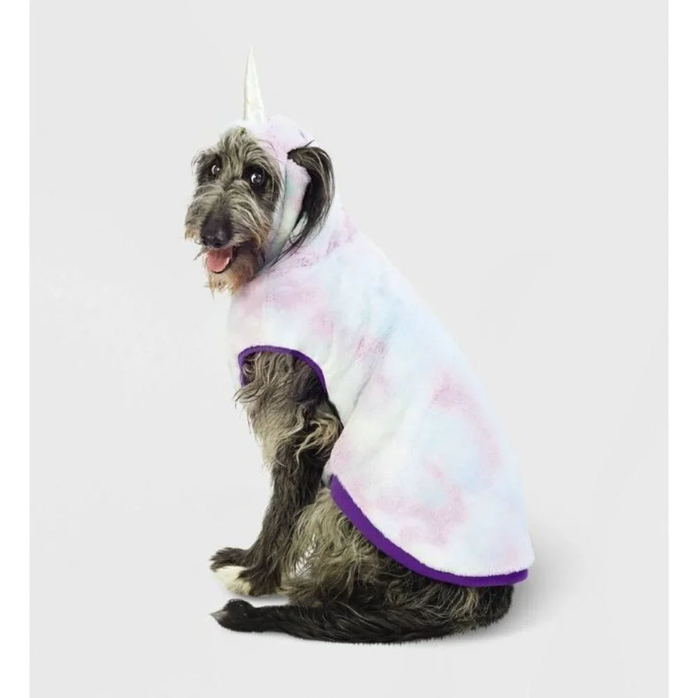 Hyde & EEK Halloween Unicorn Plush Hoodie Dog Costume Pink Size XXL